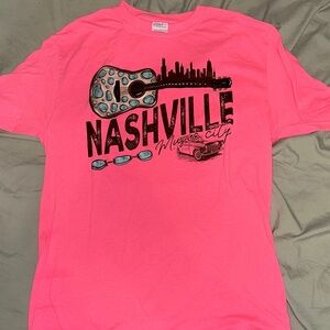 Pink Nashville Graphic T-Shirt